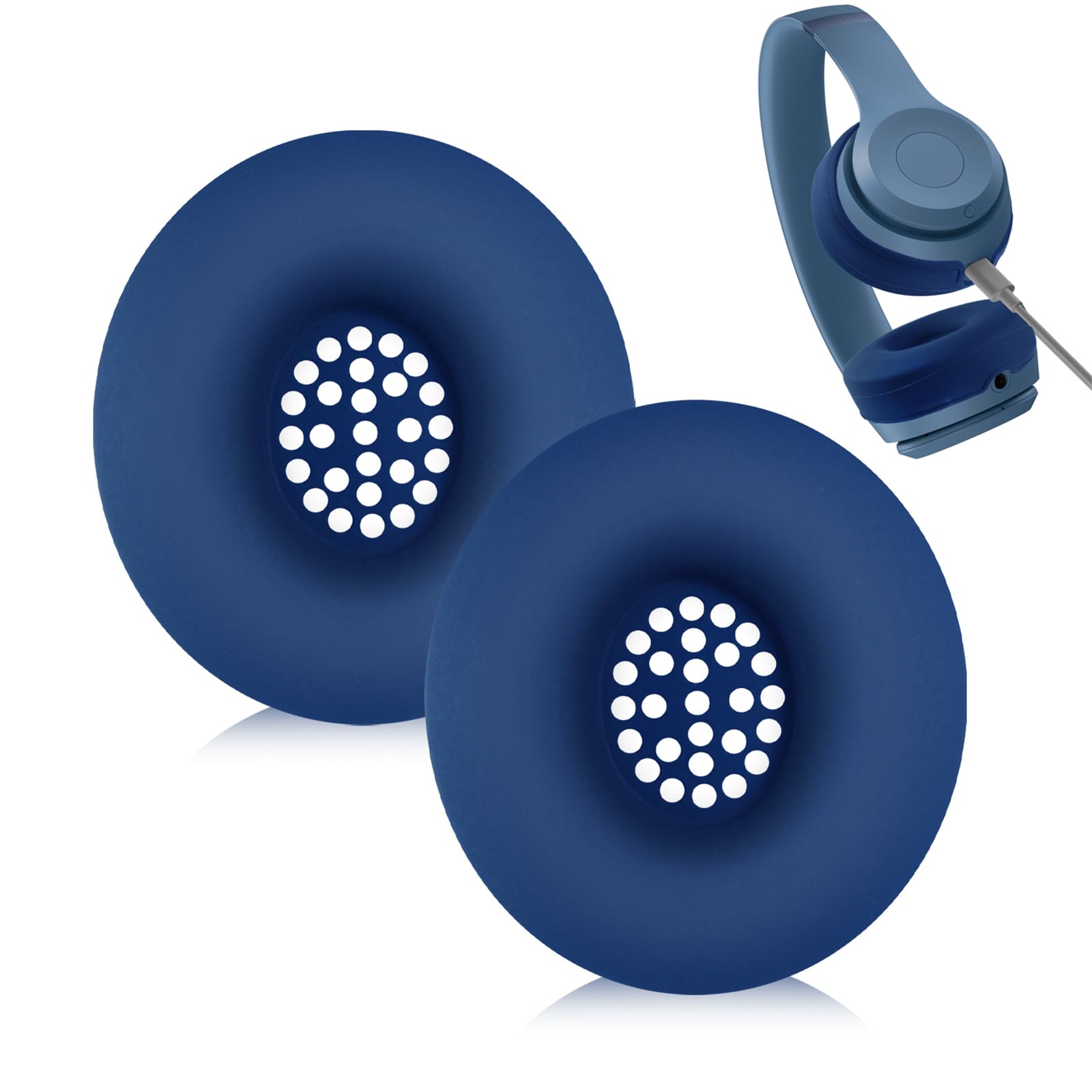 Beats Headphone Solo 4 - Solo 4-Silikon-Ohrpolster, waschbare Schweiß-Ohrpolster-Abdeckungen für Beats
